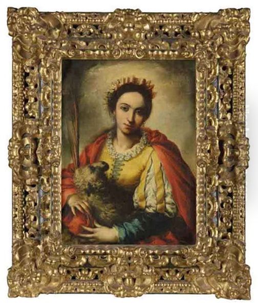 Saint Agnes Oil Painting by Clemente de Torres