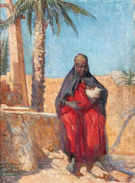 Maternite Oil Painting by Rene Tourniol