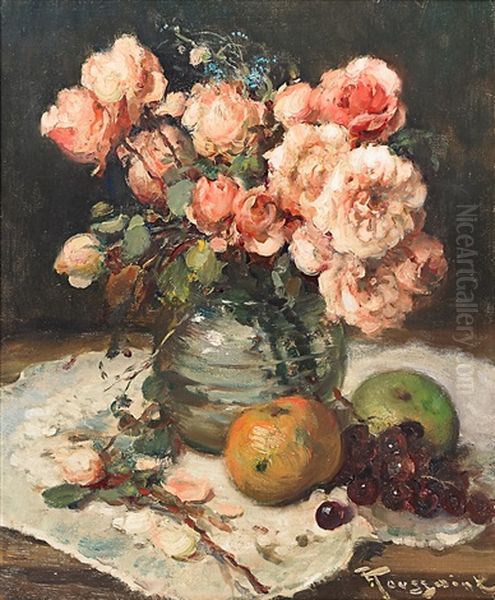 Untitled (still Life) Oil Painting by Fernand Toussaint