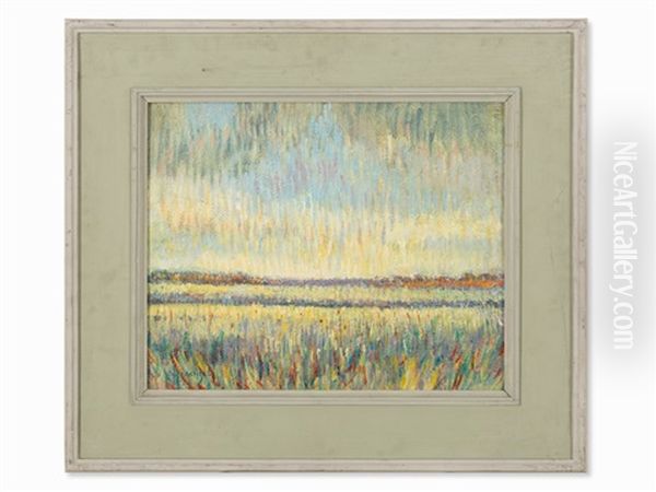 Impressionist Landscape Oil Painting by Albert Trachsel