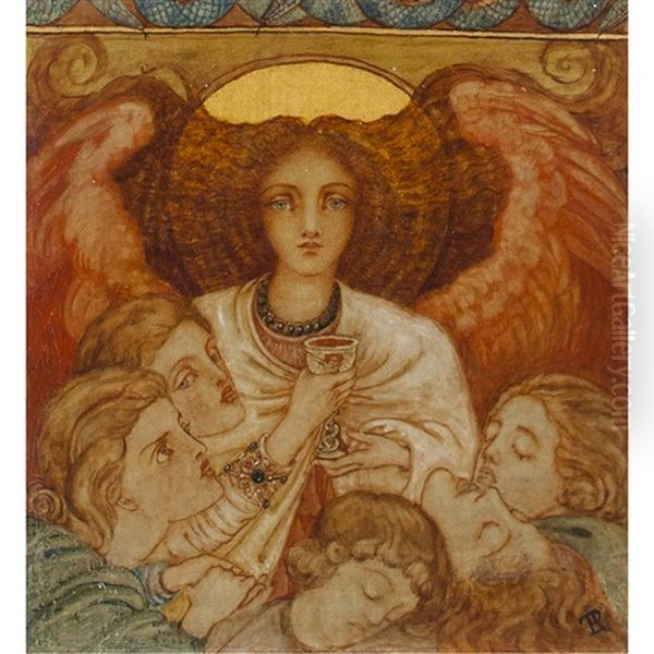 Angelus De Sommie Oil Painting by Phoebe Ann Traquair