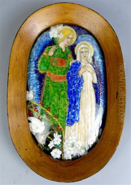 The Annunciation Oil Painting by Phoebe Ann Traquair