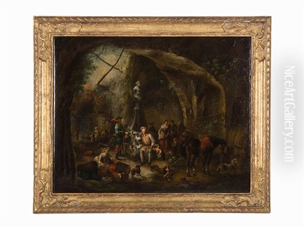 The Inner Sanctum Oil Painting by Johann Georg Trautmann