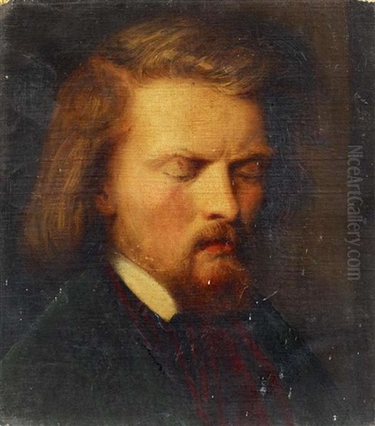 Selbstportrat Des Kunstlers Oil Painting by Wilhelm Carl F. Trautschold