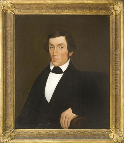 Group Of Six Badger Family Portraits, Kittery, Maine Oil Painting by Joseph Treadwell