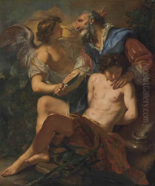 The Sacrifice Of Isaac Oil Painting by Angelo Trevisani