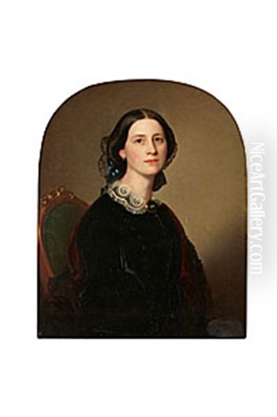 Charlotta Av Uggglas, Fodd Von Duben Oil Painting by Uno Troili