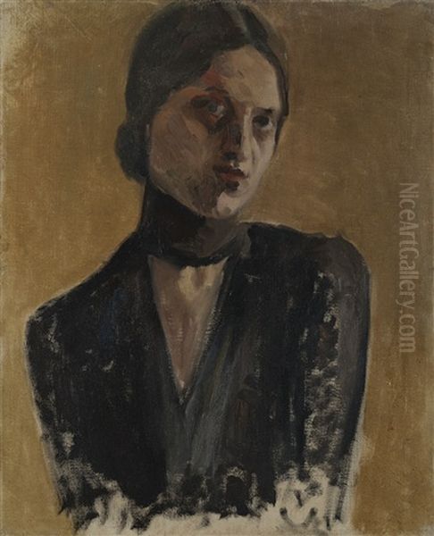 Ritratto Di Femminile Oil Painting by Pierre Troubetzkoy