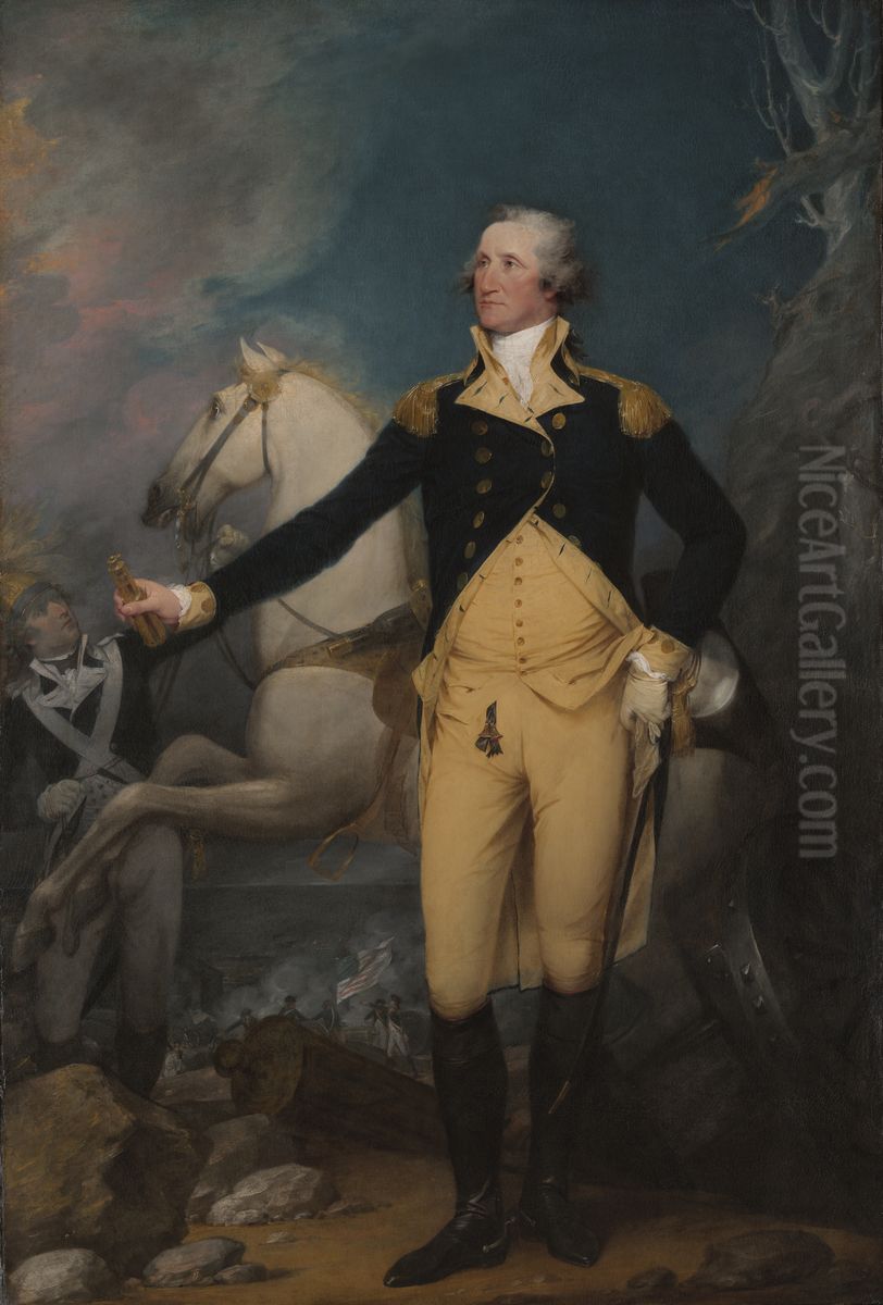 General George Washington At Trenton Oil Painting by John Trumbull