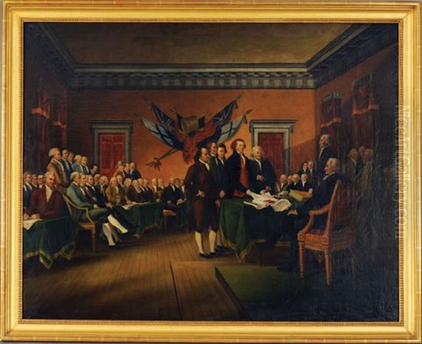 The Signing Of The Declaration Of Independence Oil Painting by John Trumbull