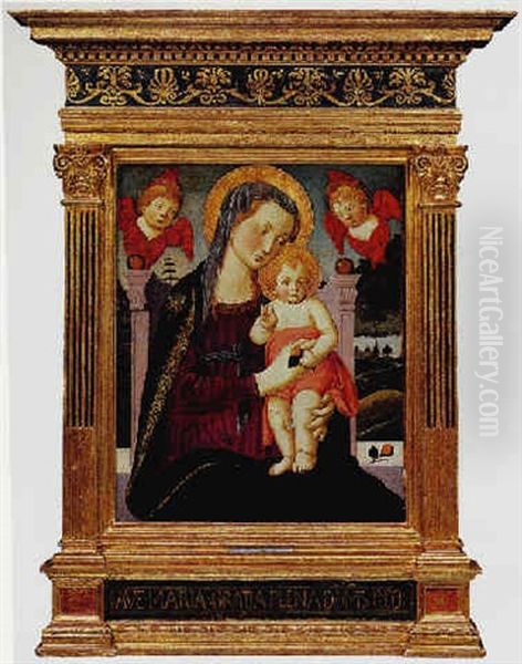 Vierge A L'enfant Oil Painting by Biagio D'Antonio