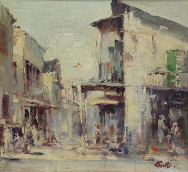 French Quarter,new Orleans Oil Painting by Arnold Turtle