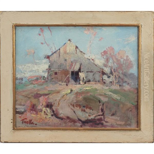 October, Brown County, In Oil Painting by Arnold Turtle