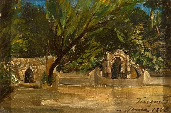 Jardin Oil Painting by Ramon Tusquets Maignon