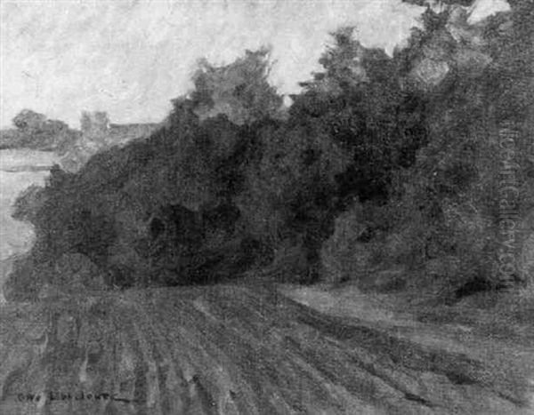 Oberhessische Landschaft Oil Painting by Otto Ubbelohde