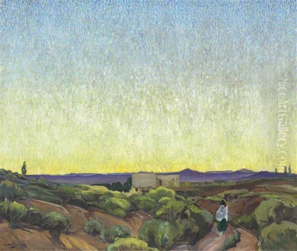 End Of A Perfect Day Oil Painting by Walter Ufer