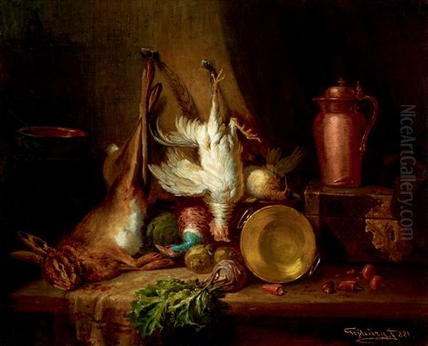 Still-life Oil Painting by Ferenc Ujhazy