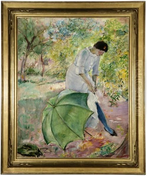 In The Garden Oil Painting by Eugene Paul Ullman