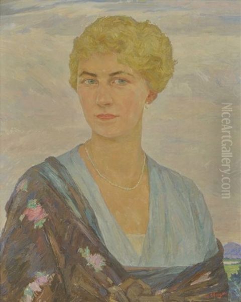 Bildnis Einer Dame Oil Painting by Hans Unger