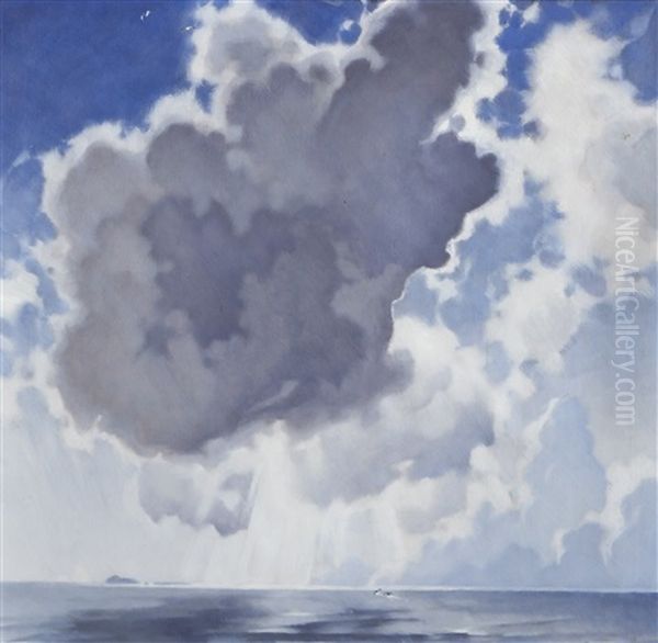 Clouds Oil Painting by Ragnar Ungern