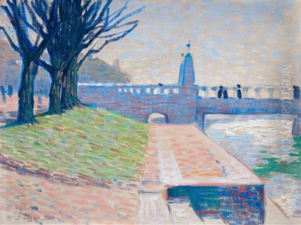 Aurasilta, Turku Oil Painting by Ragnar Ungern