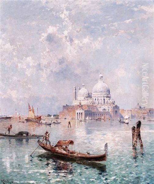 La Mort De Joseph Oil Painting by Franz Richard Unterberger