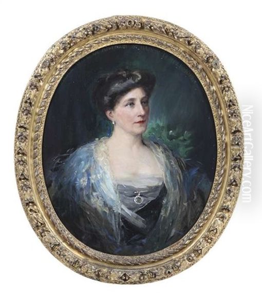 Lord And Lady Templemore (pair) Oil Painting by Florence K. Upton