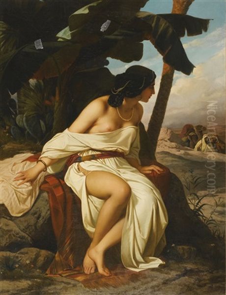 Le Retour Du Cheikh Oil Painting by Stefano Ussi