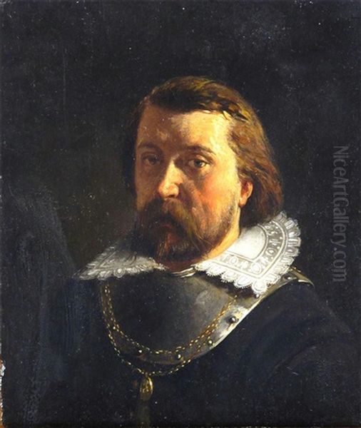 Studies Of A Cavalier (pair) Oil Painting by Johannes Christoffel Vaarberg