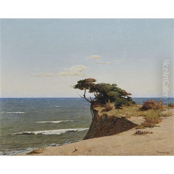 Marina Di Pisa Oil Painting by Memo Vagaggini