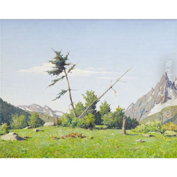 Monte Bianco Oil Painting by Memo Vagaggini