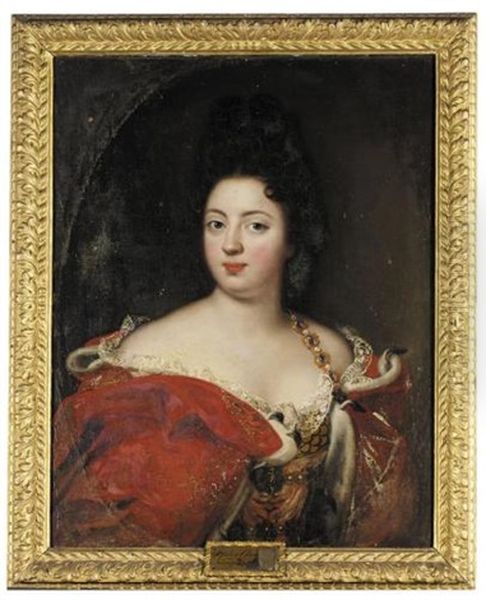 Potrait Of Sophie Charlotte, Queen Of Prussia Oil Painting by Jacques Vaillant