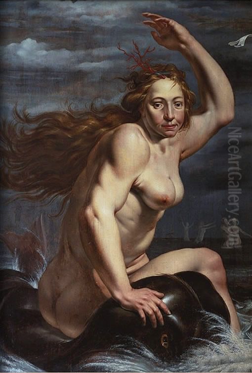 Amphitrite Oil Painting by Werner van den Valckert