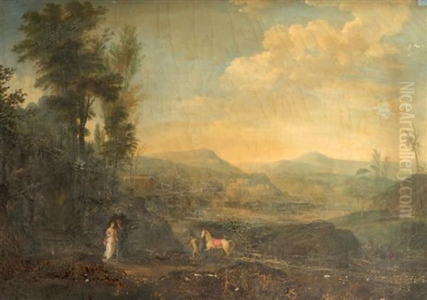 Scenes Antiques Oil Painting by Pierre-Henri de Valenciennes