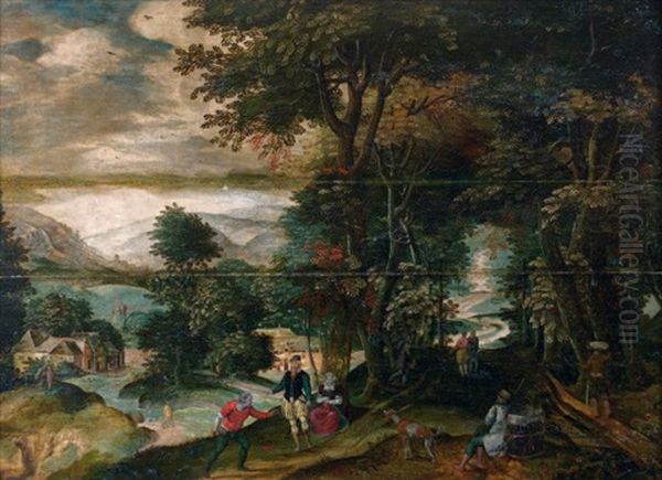 Empereur Dans Une Foret Oil Painting by Lucas Van Valkenborch