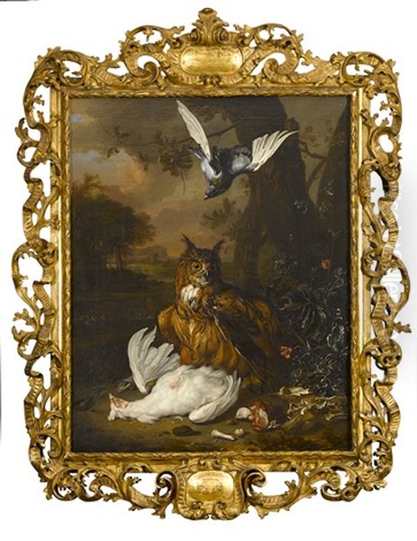 Grand Duc Surveillant Sa Proie Oil Painting by Dirk Valkenburg