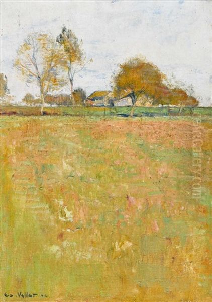 Paysage De Novembre Oil Painting by Edouard (Eugene Francois) Vallet