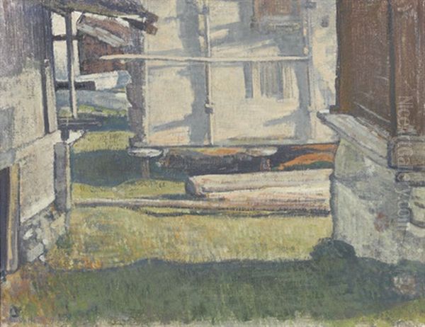 Raccards I Oil Painting by Edouard (Eugene Francois) Vallet