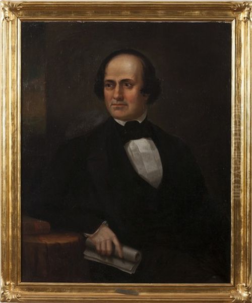 Portrait Of Major-general Aaron Ward Of Sing Sing, New York Oil Painting by John Vanderlyn