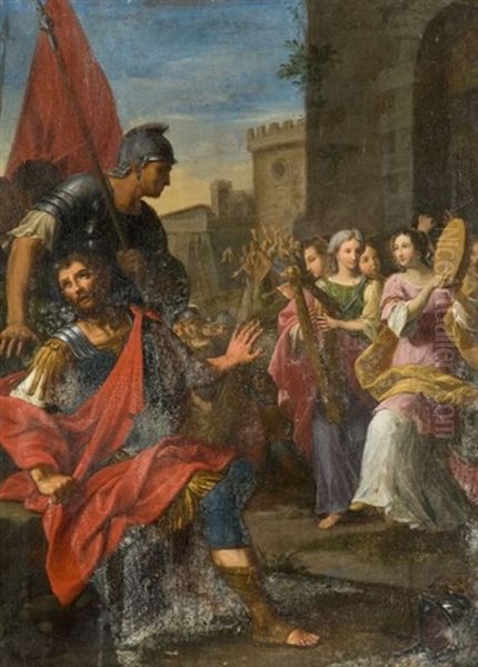 Jephte Accueilli Par Sa Fille Oil Painting by Ottavio Vannini