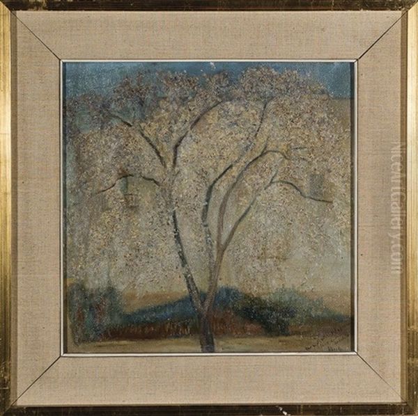 Almendro Oil Painting by Emilio Varela