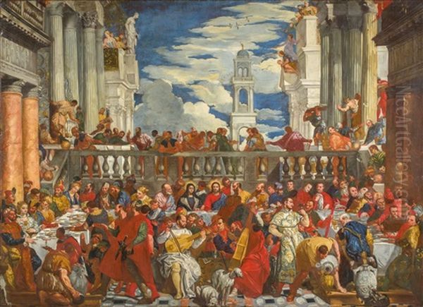 Hochzeit Zu Kana Oil Painting by Alessandro Varotari