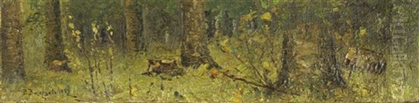 The Woodland Thickets Oil Painting by Viktor Vasnetsov