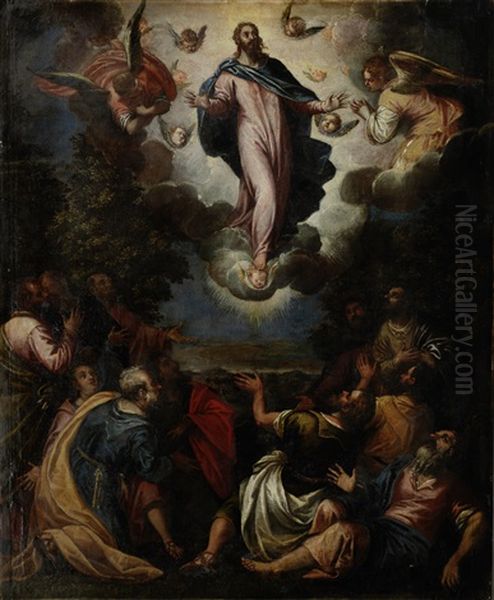 The Transfiguration Oil Painting by Antonio da Vassilacchi