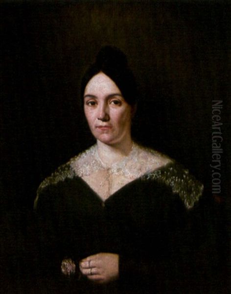 Portrait Of A Creole Woman Oil Painting by Jean-Joseph Vaudechamp