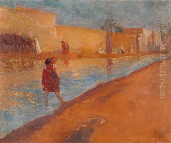Biskra Oil Painting by Jean Veber