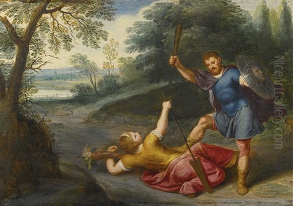 The Triumph Of Wisdom Over Fortune Oil Painting by Otto Octavius van Veen