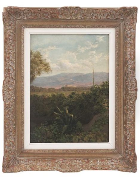 Vista Del Castillo De Chapultepec Oil Painting by Jose Maria Velasco