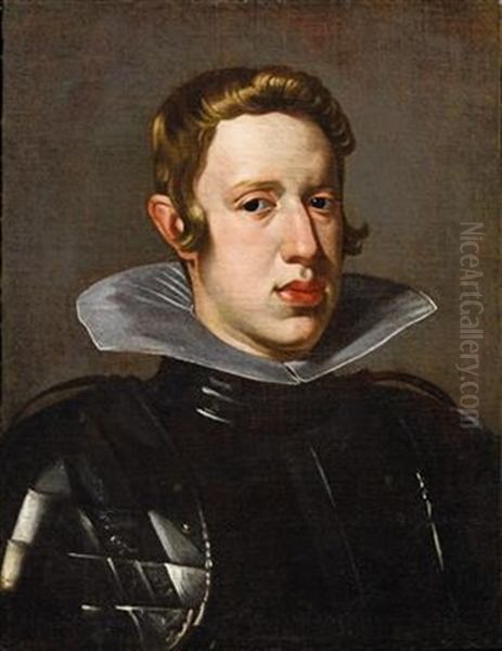 Portrait Of King Philip Iv Of Spain Oil Painting by Diego Rodriguez de Silva y Velazquez