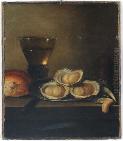 Natura Morta Con Ostriche Oil Painting by Jan van de, II Velde